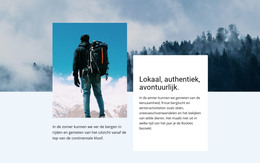 Lokaal, Authentiek, Avontuur - Persoonlijk Websitesjabloon