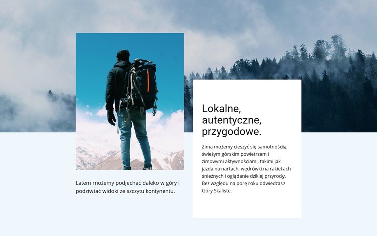 Lokalna, autentyczna przygoda Szablon CSS