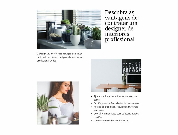 Criando seu próprio espaço Design do site