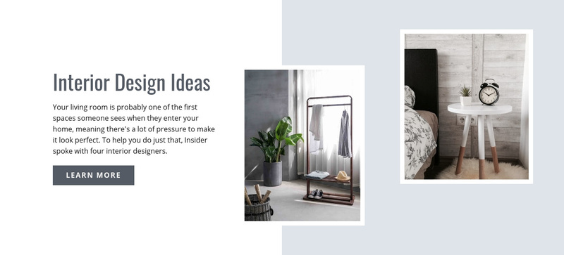 Modern interior design ideas Squarespace Template Alternative