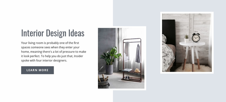 Modern interior design ideas Website Design