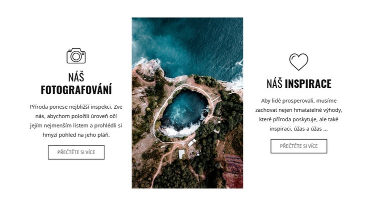 Fotografování dronů Webový design