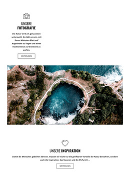 Drohnenfotografie – Web-Vorlage