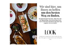 Exklusive Landingpage Für Neue Menüpräsentation