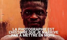 Cours De Photographie De Portrait – Maquette De Site Web Prête À L'Emploi