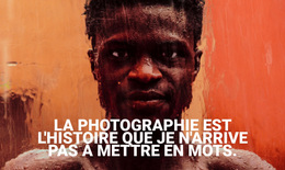 Cours De Photographie De Portrait - Thème WordPress Simple