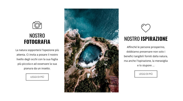 Fotografia con drone Costruttore di siti web HTML