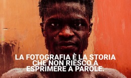 Progettazione Del Sito Per Lezione Di Fotografia Di Ritratto