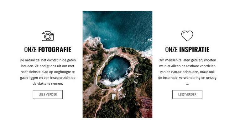 Drone fotografie Bestemmingspagina