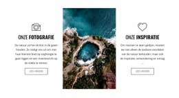 Drone Fotografie - Eenvoudig Website-Ontwerp