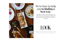 New Menu Presentation - One Page Theme