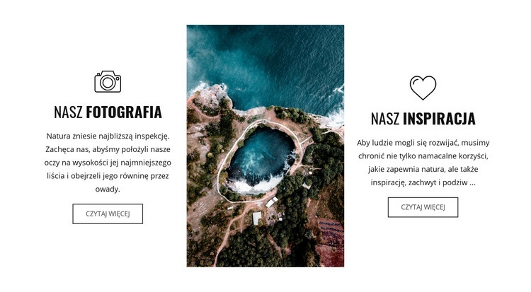 Fotografia dronem Szablon HTML5