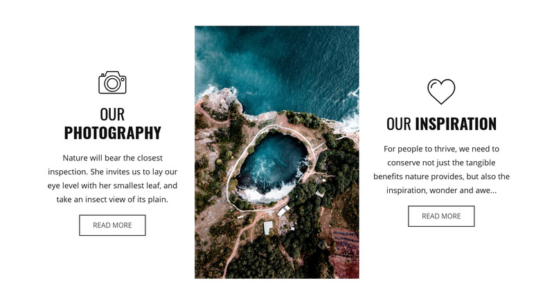 Drone photography Squarespace Template Alternative