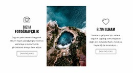 Drone Fotoğrafçılığı Için Özel HTML5 Şablonu