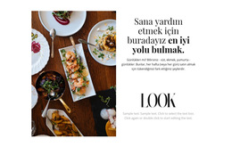 Yeni Menü Sunumu - Basit Web Sitesi Şablonu