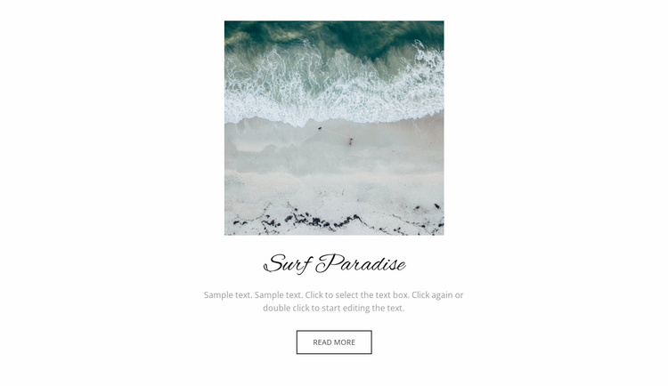 2 Weeks surf course Landing Page
