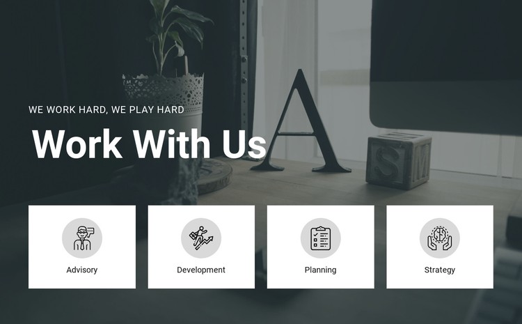 Work with us CSS Template