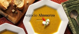 Comida De Almuerzo De Negocios - Inspiración De Plantilla HTML5