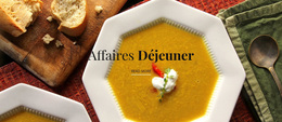 Déjeuner D'Affaires - Thème WordPress Simple