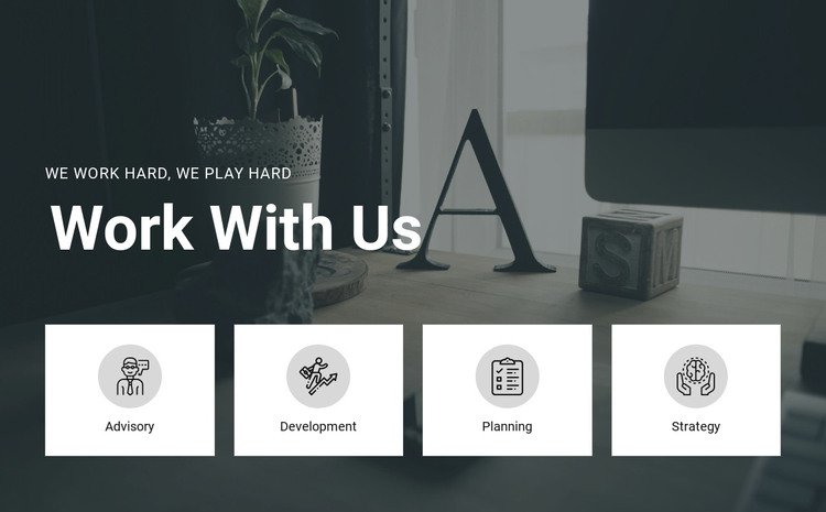Work with us Homepage Design