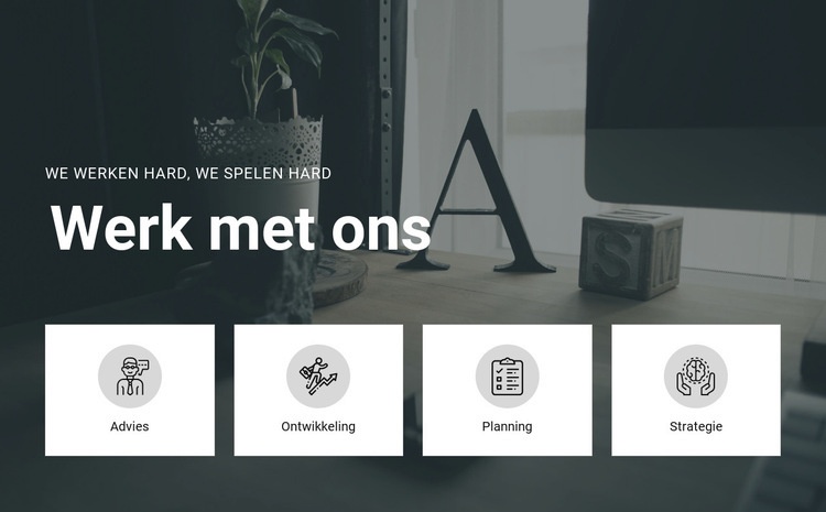 Werk met ons HTML5-sjabloon