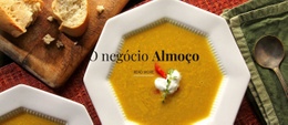 Comida De Almoço De Negócios - HTML Website Maker