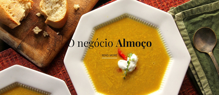 Comida de almoço de negócios Tema WordPress