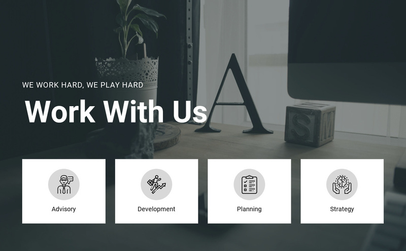 Work with us Squarespace Template Alternative