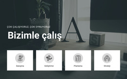 Bizimle Çalış Için HTML Açılış Sayfası