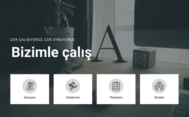Bizimle çalış HTML Şablonu