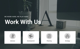 Work With Us - Landing Page