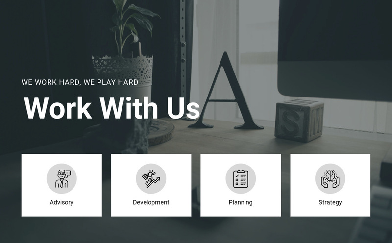 Work with us Wix Template Alternative