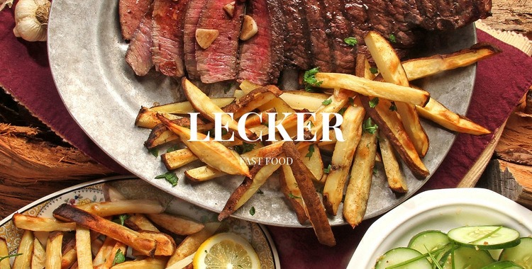 Leckeres Essen Website design