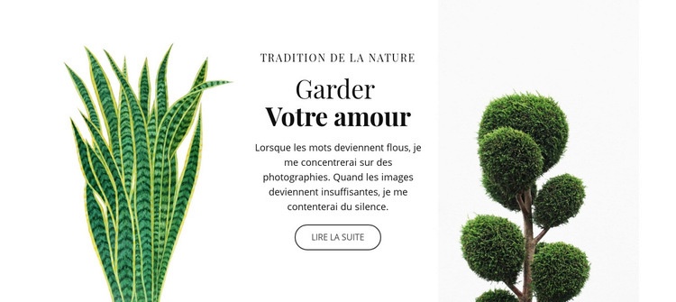 Magasin de plantes et de fleurs Conception de site Web