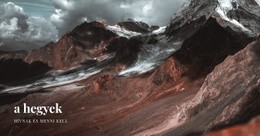 Vulkán Kaland - HTML Oldalsablon