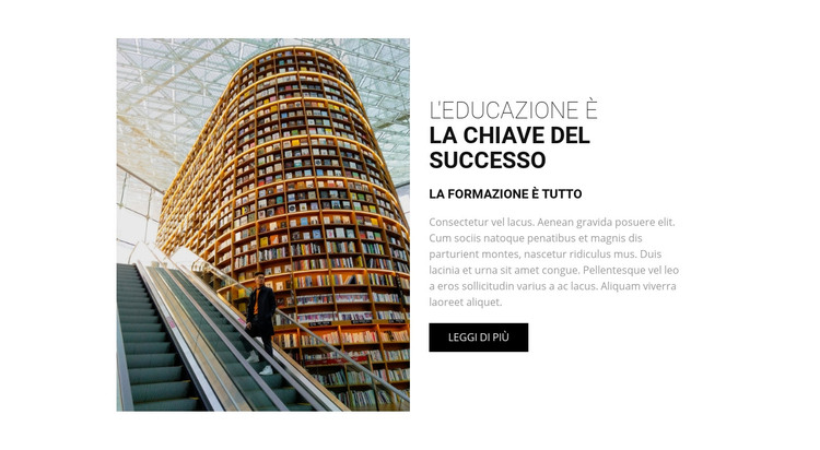 Avere successo Modello HTML