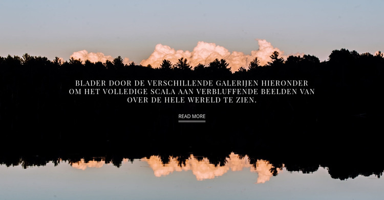 Landschap en tekst HTML-sjabloon