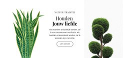 Planten- En Bloemenwinkel - Aanpasbare Professionele Sjabloon Van Één Pagina