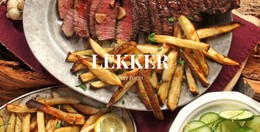 Lekker Eten - Inspiratie Voor Website-Ontwerp