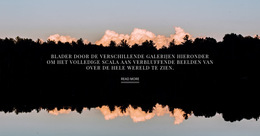 Landschap En Tekst - Websitesjabloon Gratis Downloaden