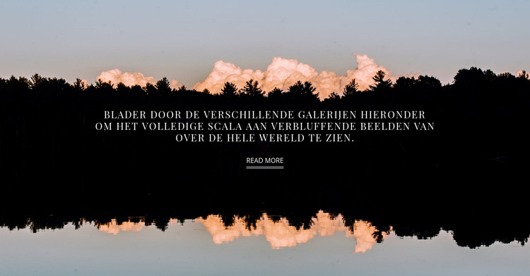 Landschap en tekst Website sjabloon