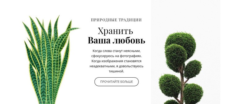 Магазин растений и цветов HTML шаблон