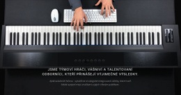 Klidná Klavírní Hudba – Bezplatná Šablona Webových Stránek