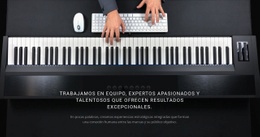 Música De Piano Tranquila - Maqueta De Sitio Web Funcional