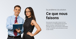 Solution D'Entreprise - Modèle De Site Web Gratuit