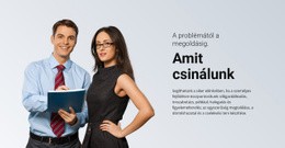 Üzleti Megoldás - Ingyenes Webhelysablon