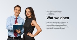 Zakelijke Oplossing CSS-Sjabloon