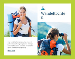 HTML-Pagina Voor Wandeltochten