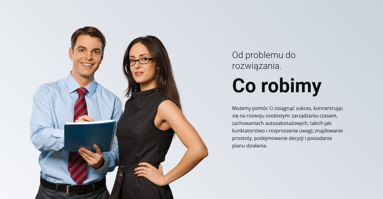 Rozwiązanie biznesowe Szablon HTML5