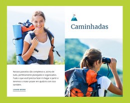 Caminhadas - Modelos De Sites Responsivos
